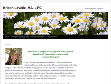 Tablet Screenshot of kristinlavelle.com